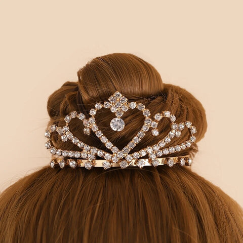 F- Crown Crystal Hair Comb