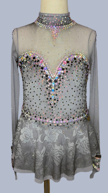 ❄️ “Starlight Elegance” Figure Skating Dress